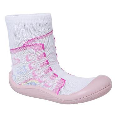 Imagem de Meia com Sola Antiderrapante Infantil Bebes Primeiros Passos - HB Moda