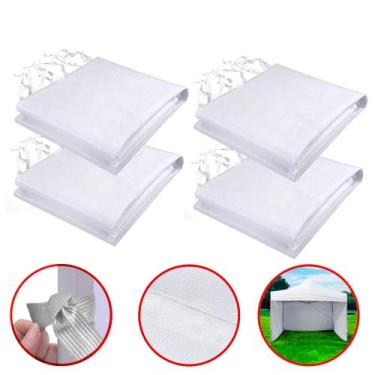 Imagem de 4 Paredes de Fechamento Lateral para Tendas Gazebo 3x3 (Tenda não incl