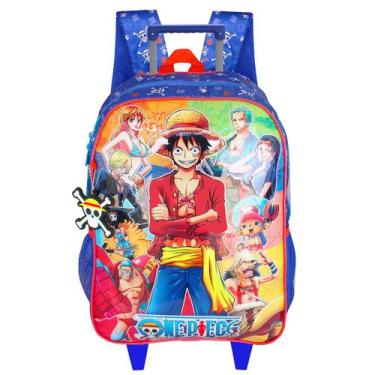 Imagem de Mochila Escolar De Rodinhas Luffy Pirata One Piece Anime - Clio Style