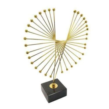 Imagem de Escultura Decorativa c Base Moderno Menor Design Luxo - LUXdécor