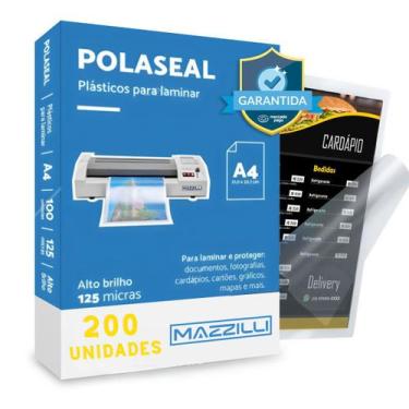Imagem de Plástico Para Plastificação A4 220x307 0,05mm 200un - Toaninni