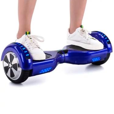 Imagem de Hoverboard Skate Elétrico 6.5" com Led e Bluetooth Original Brinovar (Azul)
