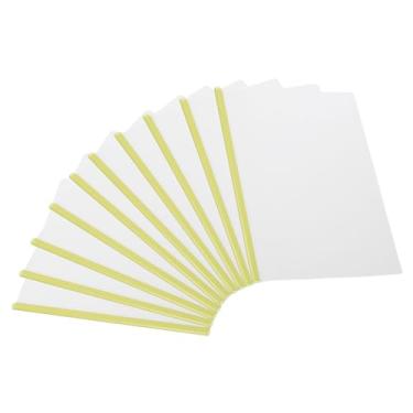 Imagem de PATIKIL Capas de relatório transparentes com barras deslizantes, 10 peças de capa de currículo com aderência deslizante de 8 mm, capacidade de 50 folhas, pastas de apresentação A4 para arquivo,