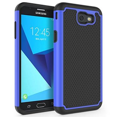 Imagem de SYONER Capa de telefone à prova de choque para Samsung Galaxy J7 V 2017 (1ª geração) / Galaxy J7 2017 / Prime/Perx/Sky Pro/Halo [Azul]