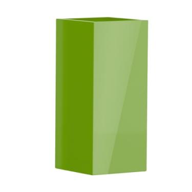 Imagem de Vaso Fibra De Vidro Quadrado Texas G 80cm Caixa Grande Decorativo (Verde Claro)