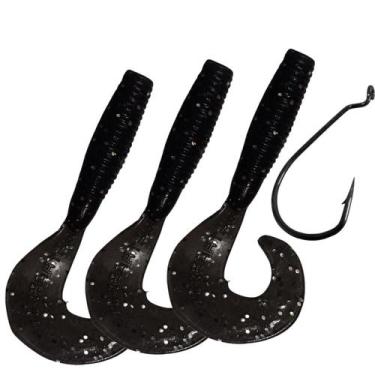 Imagem de Isca Artificial Soft Shad Grub Simples Criatura Kit 3pçs  - Matadeira,