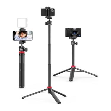 Imagem de Tripé Bastão Selfie Ulanzi 2 em 1 Compatível Câmeras, Smartphones, Extensível 146cm, Suporte Portátil Alta Performance