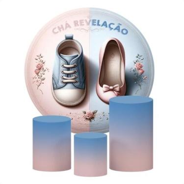 Imagem de Kit 4 Capas Decorativas Para Chá Revelação Sublimado Várias Estampas  