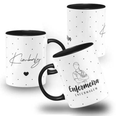 Imagem de Caneca de Profissão Enfermeira Minimalista Enfermagem Com Nome - loja 