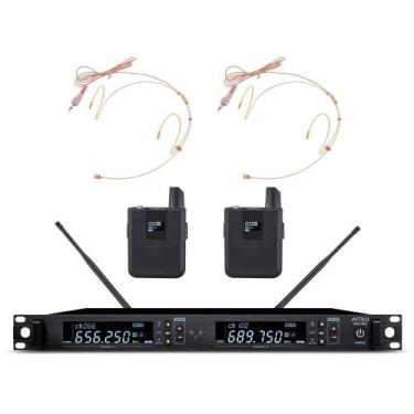 Imagem de AMW BU500 Microfone sem Fio Duplo Digital UHF Auricular