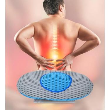 Imagem de Travesseiro Apoio Lombar Curva – Almofada Ortopédica Confortável para Costas | Alívio Imediato para Dor e Melhor Postura
