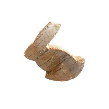 Imagem de Kit Coelhos Decorativos em Madeira Rustica - 6cm - 6 unidades - Cromus