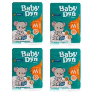 Imagem de Fralda Descartável Infantil Diurna Noturna Baby Dyn M - 4 Pacotes