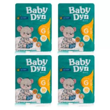 Imagem de Fralda Descartável Infantil Diurna Noturna Baby Dyn G - 4 Pacotes