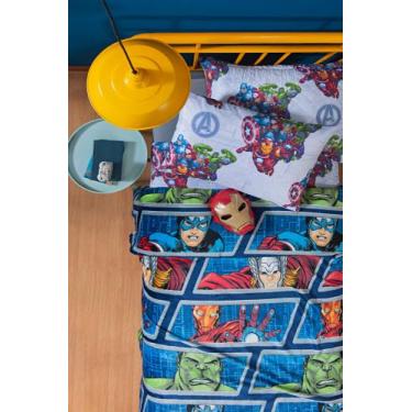 Imagem de Manta Cobertor Infantil Spider Man & Avengers Solteiro - 1,50x2,20 - L