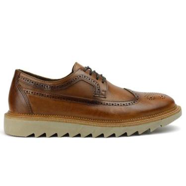 Imagem de Sapato Masculino Esporte Fino Tratorado Madrid Caramelo - Rota Shoes, 