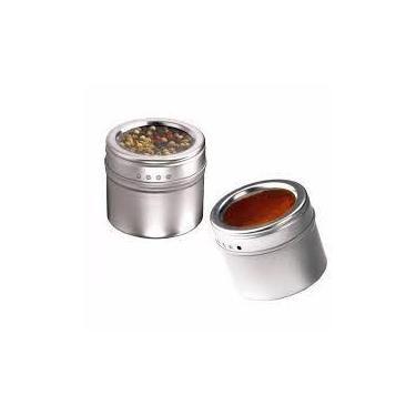 Imagem de Porta Temperos Magnético Imã Art House Inox 3 Peças - ZEIN