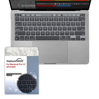 Imagem de KeyboardMask Protetor de teclado ultrafino de 0,12 mm, compatível com MacBook Pro com Touch Bar de 13 polegadas (2016 2017 2018 2019 2020)