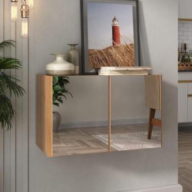 Imagem de Aparador Buffet Suspenso com Espelhos 2 Portas Multimóveis MP8003, Rus