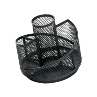 Imagem de Esquirla Porta-canetas de Metal, Organizador de Mesa de Malha, Porta-lápis, Decoração Criativa, Recipiente para Canetas, Armazenamento de Papelaria para Casa E, Cinco grades