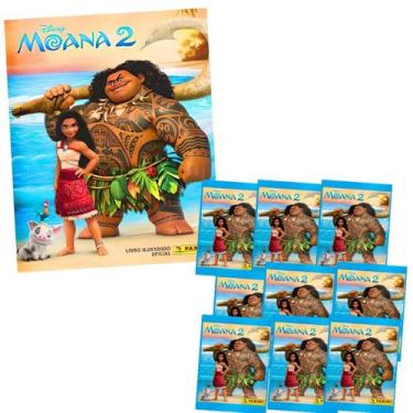 Imagem de Kit Álbum Brochura + 10 Envelopes Disney Moana 2 Panini