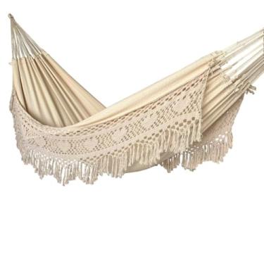 Imagem de Rede De Dormir Descanso Casal Luxuosa Gigante(CRUA CROCHE)