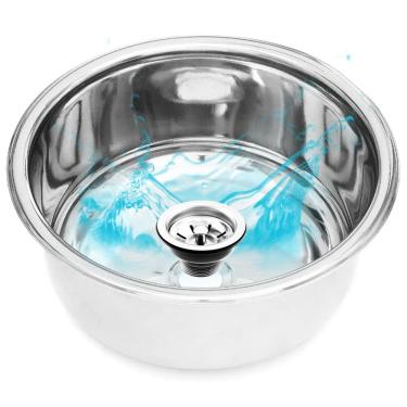 Imagem de [Aço 304] Cuba Redonda Inox Para Clínicas e Centros Médicos 30x15cm