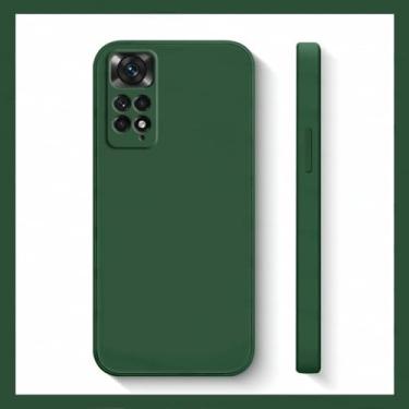 Imagem de Capa para Xiaomi para Redmi Note 11s 10 11 12 13 Pro Plus 5G Capa de silicone líquido à prova de choque, B verde, para Note 12 5G Global
