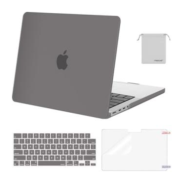 Imagem de MOSISO Compatível com MacBook Pro 14 polegadas 2025 2024 2023 2022 2021 M5 M4 M3 M2 M1 A3434 A3112 A3185 A3401 A2918 A2992 A2779 A2779 2442, Capa rígida, capa de teclado, película de tela e bolsa
