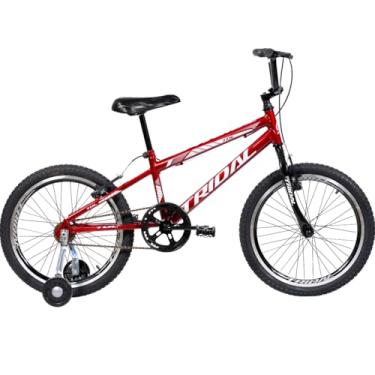 Imagem de Bicicleta Infantil Aro 20 BMX Cross Tridal com Roda Lateral (Vermelho)