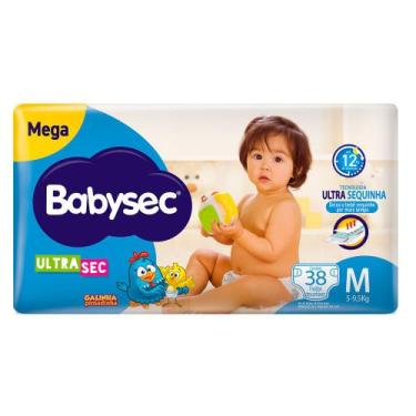 Imagem de Fralda Descartável Babysec Galinha Pintadinha Ultrasec Mega M 38 Tiras