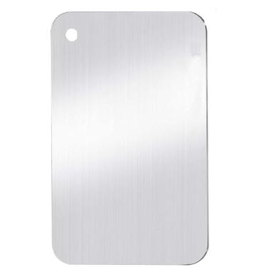 Imagem de Tábua de corte de aço inoxidável 316, tábua de alimentos dupla face para cozinha, tábua de cortar de aço inoxidável antiaderente para carne, frutas e legumes, tamanho 25 x 15 cm