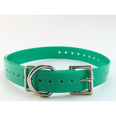 Imagem de Sparky PetCo Coleira de reposição para cães com fivela quadrada de 1,9 cm para dispositivos Garmin Delta, Sportdog, PetSafe e limitador de latidos, verde