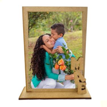 Imagem de Kit 10 Porta Retratos 10x15 Dia Das Mães Lembrancinhas Mdf (Coração)