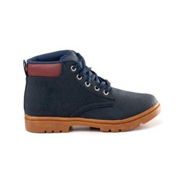 Imagem de Bota Coturno Calçado Infantil Menino Funfy 2000T, Azul, 24