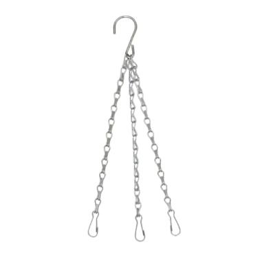 Imagem de Stgfyxgs 3 Planos Clissin de Cadeia de Vasos de Flores Flexibilidade de Correntes Suspensas com Ganchos Hormez com Lanterna de Gaiola para Pássaros para, Branco, Tamanho real