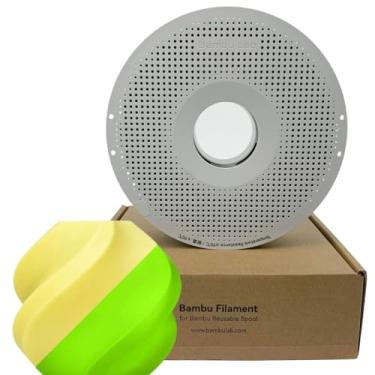 Imagem de Filamento 3d Bambu Lab Pla Glow 1kg 1,75mm Com Carretel Reutilizável Cor Amarelo 15400