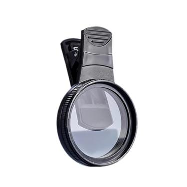 Imagem de AsrMyjcx Lente CPL da câmera de telefone inteligente de 52 mm com montagem simples de clipe para acessórios fotográficos lentes de polarização circular