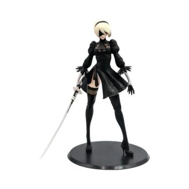 Imagem de Figura de Ação Yorha Nier Automata 2B - 28cm - PVC - Edição de Luxo, S