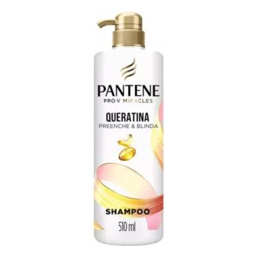 Imagem de Shampoo Queratina Preenche & Blinda 510ml Pantene, 510ml