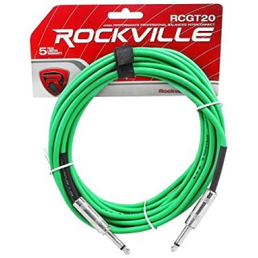Imagem de Rockville RCGT20G 20' 1/4" TS para instrumento TS 1/4" - verde 100% cobre