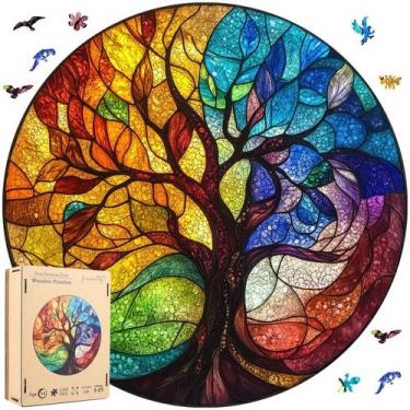 Imagem de Quebra-cabeça de madeira jiroinlly 3D Tree of Life 500 peças