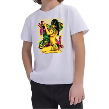 Imagem de Camiseta Infantil Gangster Girl Skate - Alearts, 8