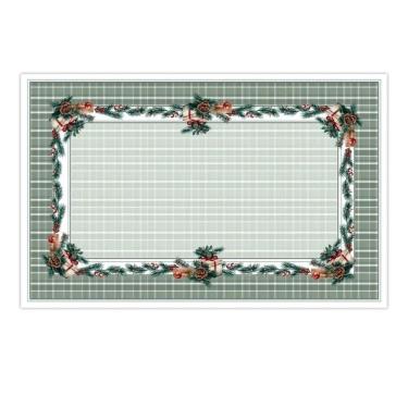 Imagem de Toalha De Mesa Natalina Presentes e Pinhas 1,40x2,20cm