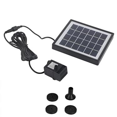 Imagem de Bomba -tinteiro com energia solar de GRCFUMO, pincel em miniatura menos fonte solar, kit eficiente da fonte de banho de pássaros flutuantes para jardim, lago, piscina, recurso de