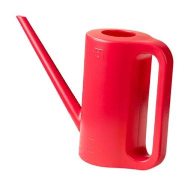 Imagem de WeiLaiKeQi Regador de jardim, regador de 1,2L, bico longo grande com alça para plantas internas e externas, para bonsai, plantas domésticas, Vermelho