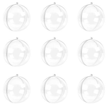 Imagem de Bola Esfera Acrílico 1Linha Transparente 7Cm 100Un Qualidade - Russoar