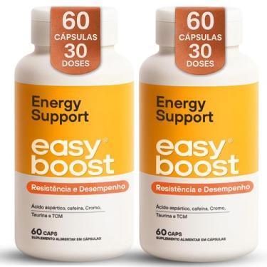 Imagem de Energy Support Easyboost, Cafeína Taurina Cromo Kit2x 120cps - EASY BO