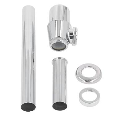 Imagem de Kit de montagem de ralo de pia de altura ajustável Kit de tubo de drenagem tipo deslizante Kit de armadilha P G1124 polegadas para banheiro e cozinha