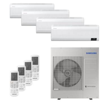 Imagem de Ar-condicionado Multi Split Inverter 34000 Btus Samsung Quente e Frio (4 Evap. Hw 12000) 220v